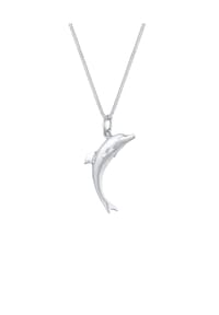 elli. - Halskette Panzerkette Delfin Maritim Sommer 925Er Silber - Silber