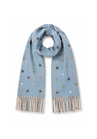 collezione alessandro® - Schal Pippa warmer Wendeschal mit Pünktchen - jeans