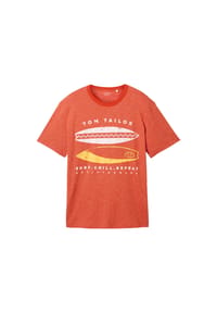 TOM TAILOR - T-Shirt Kurzarmshirt - grün