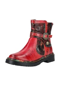 LAURA VITA® - Leder/Textil Stiefelette - Weinrot