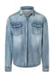 TIMEZONE Jeanshemd, Slim Fit, Langarm, Kent-Kragen, für Herren Bild 1