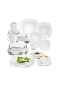 SÄNGER Porzellan Geschirrset Bilgola - Bilgola - Weiß - Kaffeetassen Set 12-teilig