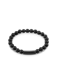 zeeme STAINLESS STEEL - Armband Edelstahl - schwarz