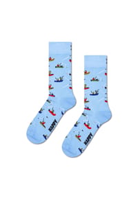 HAPPY SOCKS - Socken, Angler-Print - 6000 LIGHT BLUE