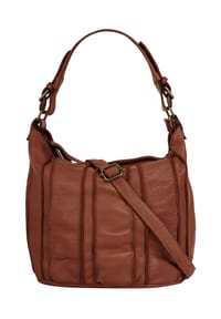 Samantha Look - Shopper Echt Leder, Made In Italy - cognac