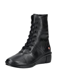 softinos® - Leder Stiefelette - Schwarz