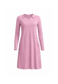 CAROLIN RICK - Jerseykleid A-förmig mit Kragen und Taschen - Creme