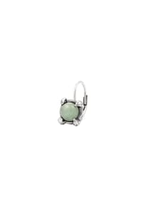 HAZE & GLORY - Ohrringe Ohrhänger Jade Grün 925 Sterling Silber - Silber