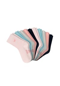 SCHIESSER - Mädchen Socken, 10er Pack - "Legwear Kids", Muster, Baumwolmischung - Blau