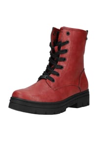 MUSTANG® - Lederimitat Stiefelette - Rot