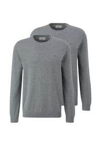 s.Oliver - Pullover 2er Pack Basic - Schwarz