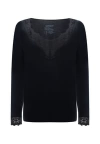 Speidel. - Unterhemd Cashmere Dreams, Langarm, für Damen - 990  SCHWARZ