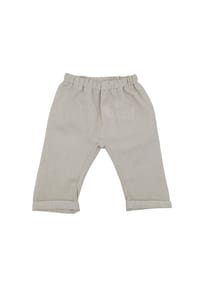 maximo® - BABY BOY-Krempelhose Streifen, Leinenmischung - hellmenthe-weiß-streifen
