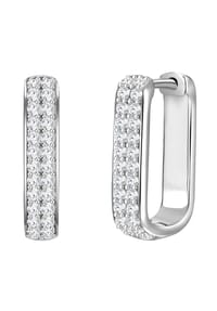 GLANZSTÜCKE MÜNCHEN - Damen Ohrringe aus 925/- Sterling Silber in Silber mit Zirkonia - silber