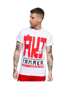 AKITO TANAKA - T-Shirt mit kontrastierendem Print Write - anthrazit