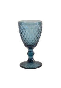 Medard de Noblat - 6 Stück Weinglas Diamond - blau
