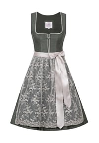 MarJo - Dirndl "Arberg", eckiger Ausschnitt, für Damen - 800 OLIV/TAUPE