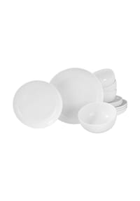 CreaTable - AllRound Weiss, Tellerset 12-tlg - Wiesenblume