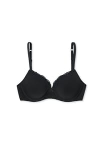 SCHIESSER - Bügel-BH Pure Cotton - schwarz