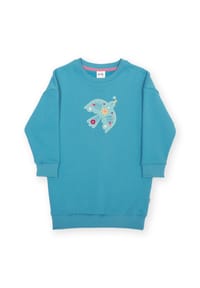 KITE - Kinder Be Lucky Sweatkleid Bio-Baumwolle - blau