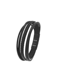 TOM TAILOR MEN - Armband für Herren, Edelstahl - schwarz