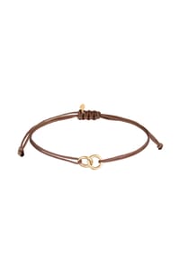 elli. - Armband Kreis Geo Minimal 925 Silber - Beige