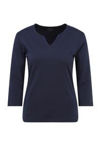 GALERIA - T-Shirt "Sibie", Split-Neck, 3/4-Arm, für Damen - BLACK