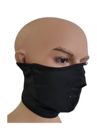 normani® - Funktionsmesh-Kälteschutzmaske mit Fleecebesatz - Schwarz