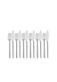 WMF Fischbesteck, 6 Personen, 12-teilig - Nuova - silber