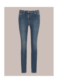 MADELEINE - Enge Jeans mit Raffung - bleached