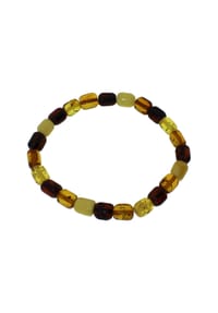 OSTSEE-SCHMUCK® - Armband , Leana , Bernstein - mehrfarbig