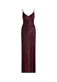 Vera Mont - Abendkleid mit Seitenschlitzen - Dark Red/Grey