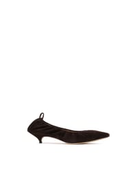 ONE ELEMENT - Dunkelbraune geriffelte Pumps - Dunkelbraun
