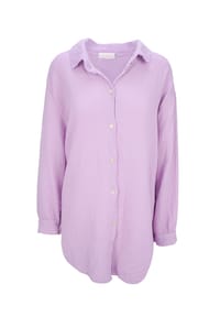 Seasons of April - Bluse SUSIE MUSSELIN OVERSIZED Damen Musselinbluse aus 100% Baumwolle, Gr. S/M & L/XL - Anthrazit