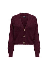 ONLY® - Cardigan CAROL Strickjacke mit Knopfleiste - dunkelbraun