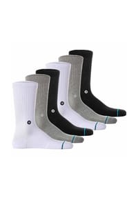 STANCE - Unisex Socken 6er Pack - Icon, Logo, Basic, Crew Socken - Schwarz