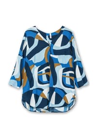 sheego - Tunika - tiefblau-gemustert