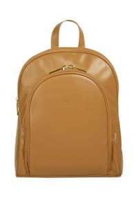 Cluty - City-Rucksack Echt Leder, Made In Italy - beige