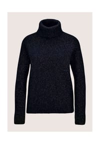 MADELEINE - Rollkragenpullover mit Raglanärmeln - hellsalbeigrün / silberfarben