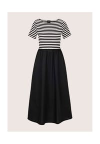 MADELEINE - Kleid - marine / weiß