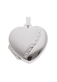 Adelia's - Damen Silber Schmuck 925 Silber Medaillon Anhänger - silber
