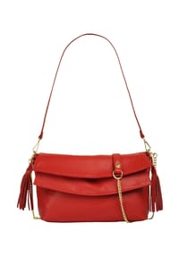 Samantha Look - Umhängetasche Echt Leder, Made In Italy - alt-rosa