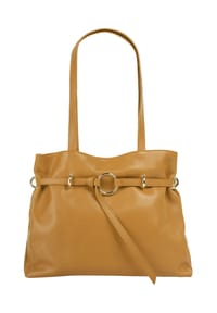 Samantha Look - Handtasche Echt Leder, Made In Italy - blau