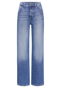 PADDOCK'S® - Relaxed Fit Damenjeans mit seitlichem Denim Einsatz MARLENE - mid blue stone used moustache