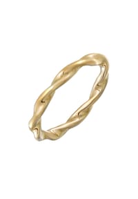 elli. - Ring Elli Ring Bandring Stapelring Gedreht Farbe Gold Für Damen - Gold