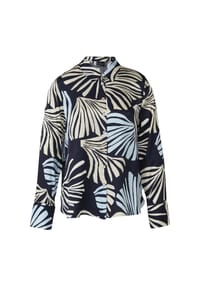 s.Oliver BLACK LABEL - Bluse, All-over-Print, für Damen - 03A5 WHITE