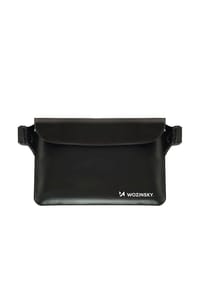 COFI - Wozinsky WWS-01 Wasserdichte Bauchtasche Hüfttasche 0,3 mm PVC PP Gurt 22 x 15 cm Schwarz - 