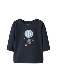 name it® - Langarmshirt, Druckknopf, für Babys und Kleinkinder - 212610 NAVY BLAZER