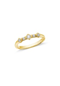 VANDENBERG - Damen Ring, 585er Gold, 5 Diamanten zus. ca. 0,20 Karat - Gelbgold