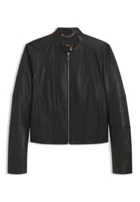 BOSS Orange - Bikerjacke, Stehkragen, für Damen - 001  BLACK